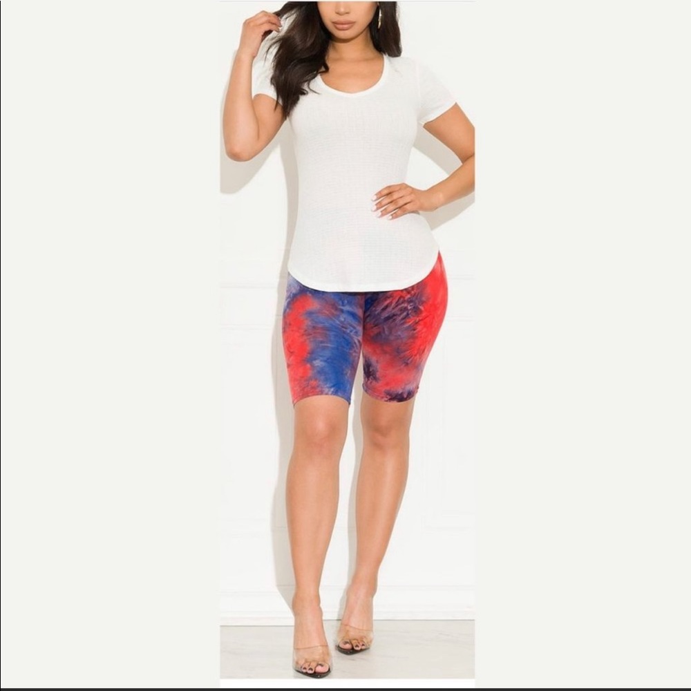 Super Fun Tie Dye Biker Shorts